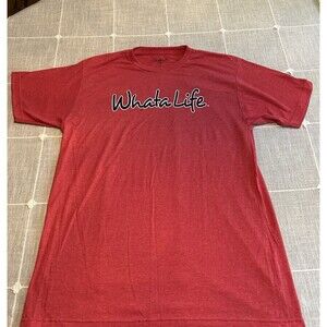 New T Shirt What A Life Size Adult L